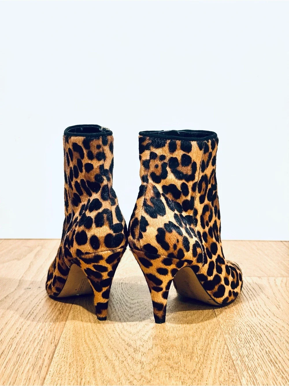 Vince Camuto Leopard Print Calf Hair Ankle Booties, Mob Wife, Indie Sleeze, Sz 7